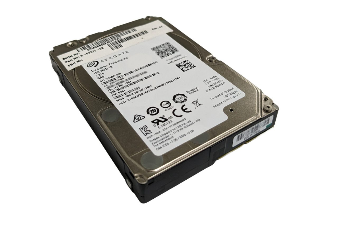 1.2TB Seagate, 2.5", 10000RPM, 128MB, SAS Enterprise Server HDD