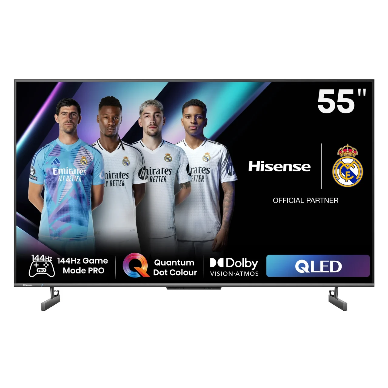 Hisense QLED 144hz 4k Smart; Quantum Dot Colour; Dolby Vision.Atmos; AI Sports