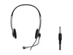 Port Black Stereo Combo-Jack Headset