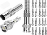 Securnix RG59 20 Pack Screw Spring BNC Connectors