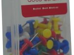 DLOffice Multicolour 24mm Pushpins Thumb Tacks Plastic Tub