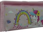 Brainware Fabric 2 Pocket 20cm Pencil Bag With Combination