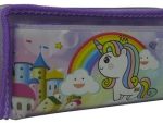Brainware Fabric 2 Pocket 20cm Pencil Bag With Combination