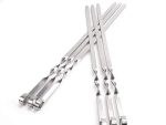 Casey 6 Piece Stainless Steel 45cm Length BBQ Kebab Skewers