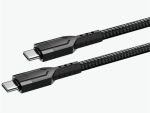 Ezra Type C to Type C Pd60w 1meter Fast Charge Black Braided