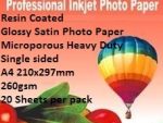 EBox Resin Coated Glossy Satin Photo Paper