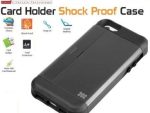 Promate Pocket.i5 iPhone 5 Shock Proof rubberized case with an in built card holder for iPhone 5/5s Colour - Grey