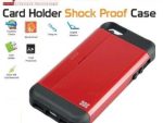 Promate Pocket.i5 iPhone 5 Shock Proof rubberized case with an built card holder for iPhone5 - Maroon