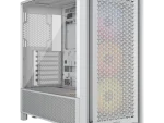 Corsair Frame 4000D RS ARGB Mid-Tower PC Case; 3x RS ARGB PWM Fans; White.