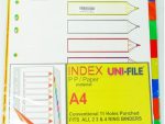 Uni-File A4 File Divider Plastic Tab 1-1