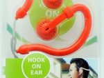 Geeko Hook On Stereo Earphones - YESHSP-101-RED