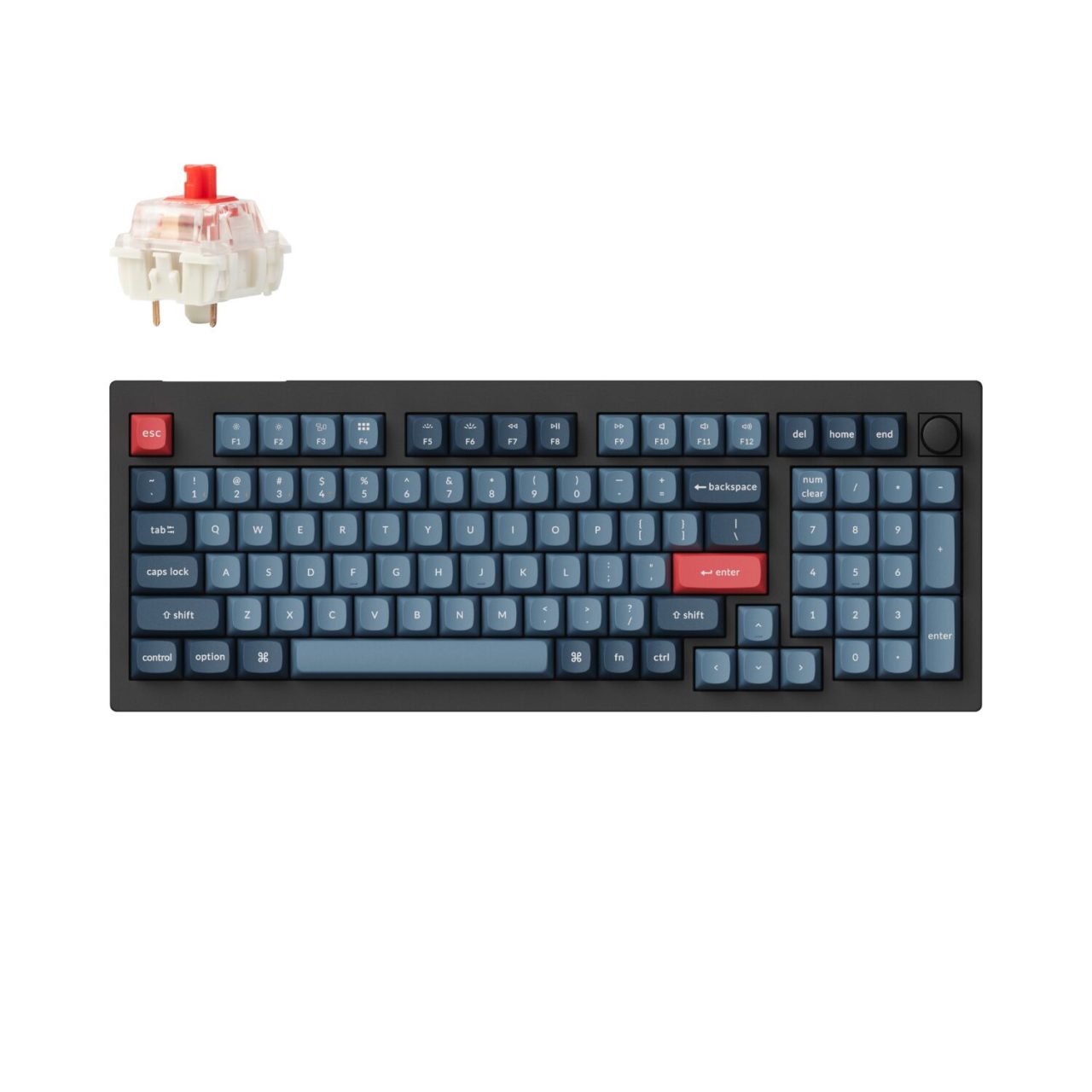 Keychron V5 Max QMK/VIA Wireless Custom Mechanical Keyboard | RED Swit