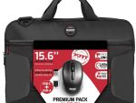 Port Premium Pack 15.6" Toploader Bag with Wireless Mouse Bundle