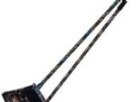 Totally Long Dust Pan Broom Set Black Floral