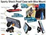 Promate Ride.i5 iPhone 5 Shock Proof rubberized case with a a detachable Bike Mount Colour -Grey