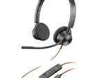 Poly Blackwire 3325 Stereo USB-C Headset +3.5mm Plug +USB-C/A Adapter