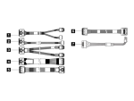 ThinkSystem SR650 V3 2.5'' Chassis Front BP2 SAS/SATA Cable Kit