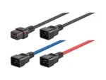Linkqage 2M C19 F To C20 M Lockable Power Cable Black