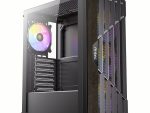 Antec AX63 Wood ARGB ATX Mid Tower Gaming Chassis - Black