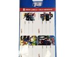 Justice League Book Labels W/Lines       ( Pack of 8 ) 4 Different Designs