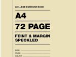 Freedom A4 College Exercise Book Feint and Margin 72 Page