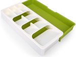 Casey Cutlery 9 Compartments Drawer Organizer Colour Cream