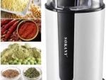 Sokany Electric 75g Multi Purpose Coffee Grinder- Suitable For Coffee, Spices, Nuts, And Herbs, 200w Rated Power, Large 75g Capacity Grinding Chamber, Stainless Steel Blades, Colour White