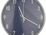 Casey Wall Clock Silver Outer Rim With Silver Details