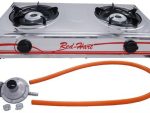 Casey Red 2 Plate Stainless Steel Gas Stove