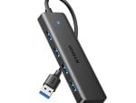 UGreen  4-in-1 USB 3.0 Hub - High-Speed 5Gbps Data Transfer - Grey