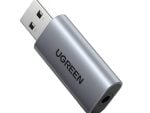 UGreen CM383-80864 USB-A to 3.5mm Audio Jack External Sound Adapter - Silver