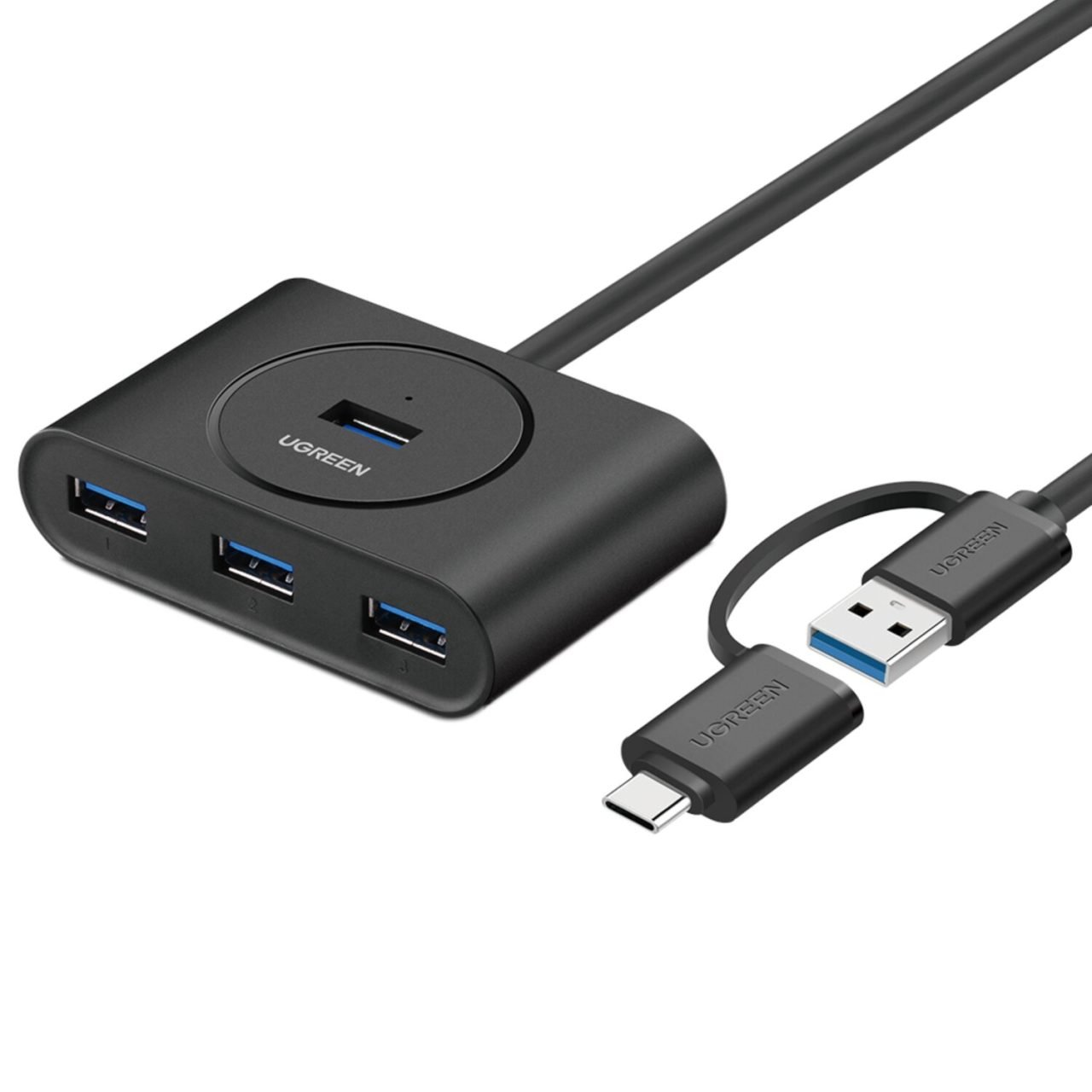 UGreen 4-Port USB 3.0 Hub with Micro USB | 5Gbps Data Transfer - 1m