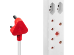 Ellies 4 Way Medium Surge Extension Lead -3M