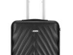 Travelwize Terra ABS 55cm 4-Wheels Spinner Luggage Black