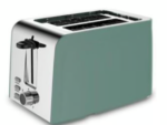 Elektra 850W 2 Slice Plastic Green Toaster