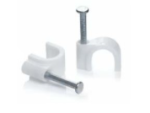 Clips Cable 5mm White Pack of 100