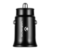 Volkano On-The-Go USB + Type-C 12W car charger black OK