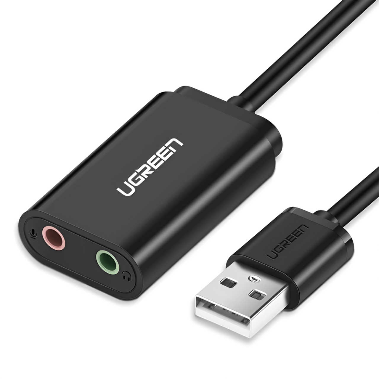 UGreen  USB to 3.5mm External Stereo Sound Adapter - Black