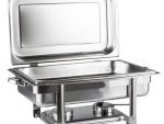 Casey Condere Chafing Dish Rectangular Single Pan Chaffing Dish 10 Liter Stainless Steel