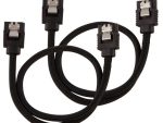 Corsair Premium Sleeved SATA 6Gbps 30cm Black SATA Cable