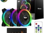 DarkFlash DR12 PRO ARGB 3-in-1 1200 RPM Black Case Fan - 3 Pack