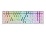 Ducky Zero 6108 Wireless RGB Gaming Keyboard White with Cherry MX2A Red Linear Switches