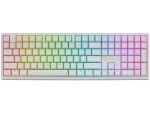 Ducky Zero 6108 Cherry MX2A Brown Tactile Mechanical Wireless White RGB Gaming Keyboard