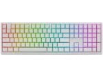 Ducky Zero 6108 Cherry MX2A Blue Clicky Mechanical Wireless White RGB Gaming Keyboard