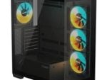 Gigabyte C500 Panoramic Black Mid Tower ATX Case, 4mm Black Tempered Glass side panel