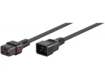 Linkqage 2M C19 F To C20 M Lockable Power Cable Black