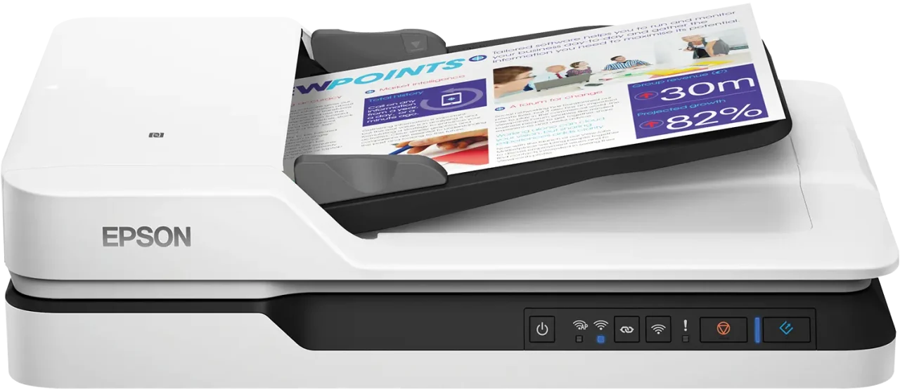 Epson WorkForce DS-1660W WiFi Flatbed Scanner