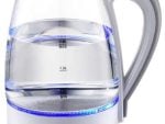 Mellerware 360 Degree Cordless Kettle Glass White - "Cloud" 1.8Litre