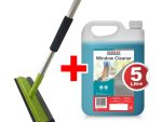 Window Cleaner & Telescopic Window Squeegee
