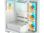 Gigabyte C500 Panoramic White Mid Tower ATX Case, 4mm White Tempered Glass side panel